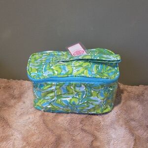 Green and Blue Floral Bag